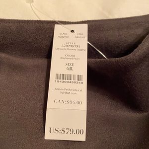 WHBM Suede Runway Leggings
